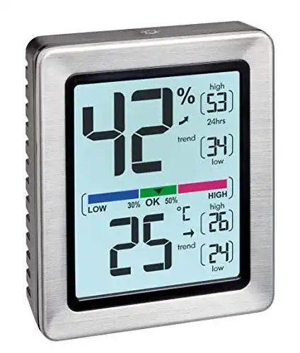 TFA Dostmann Hygrometer EXACTO Digitales für Raumklimakontrolle