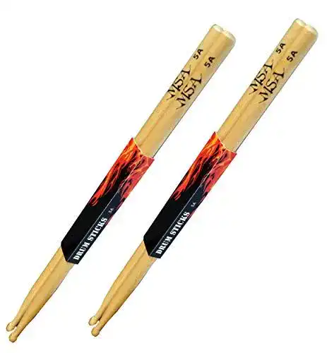 MSA Drumsticks 5A aus Ahornholz im 4er Pack