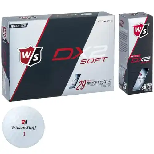 Wilson Staff Herren Golfbälle im 12er Pack für Anfänger mit 29er Kompression