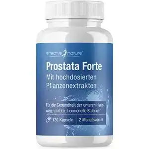Prostata Forte Tabletten von Effective Nature, 120 vegane Kapseln