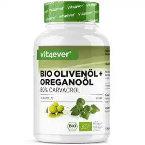 Oreganoöl-Kapseln mit Bio-Oreganoöl und Olivenöl – 90 Kapseln