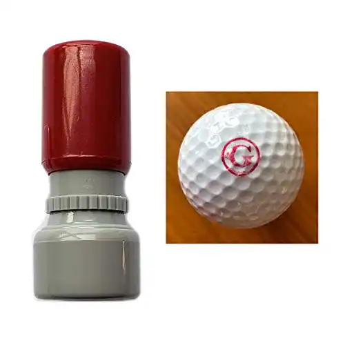 Golfballstempel SSEELL Custom A-Z 0-9 mit Tinte zur Personalisierung