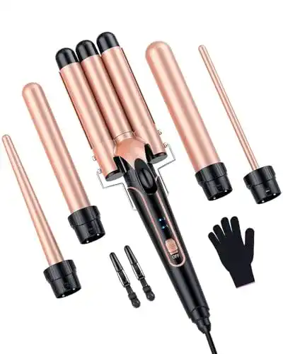 Curler BESTOPE PRO Set Welleneisen, Lockenstäbe 3 Fässer