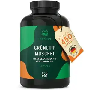 Grünlippmuschel für Katzen 450 Kapseln von True Nature