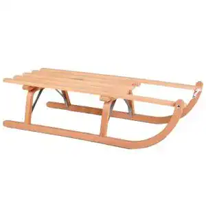Schlitten Ress Rodel Davoser Art 90 cm aus Naturholz