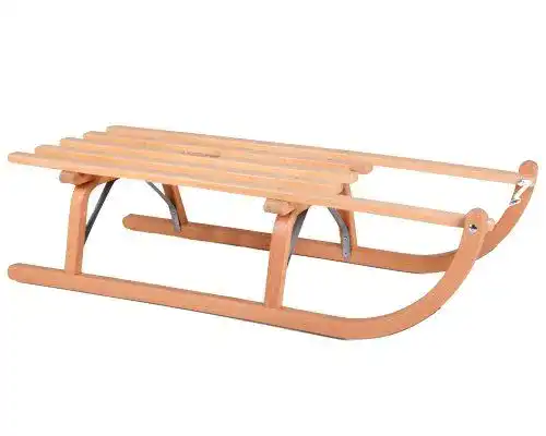 Schlitten Ress Rodel Davoser Art 90 cm aus Naturholz