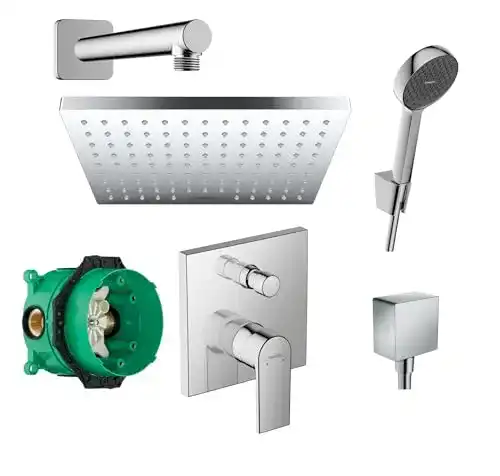 Unterputz Duschsystem Vanvilla von Hansgrohe mit Duscharmatur