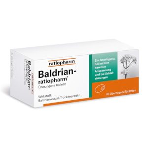 Baldrian Ratiopharm überzogene Tabletten zur Beruhigung
