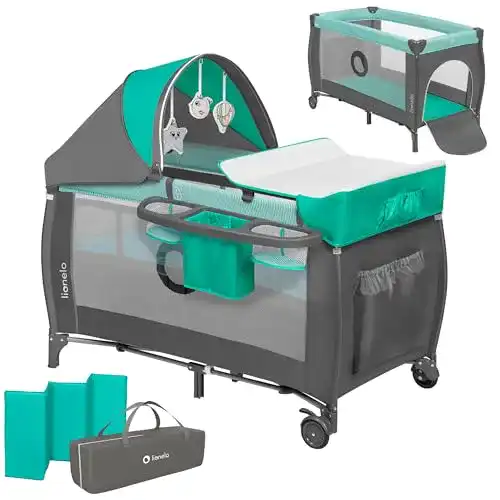 Reisebett Lionelo Sven Plus 4 in 1 für Babys als Laufstall