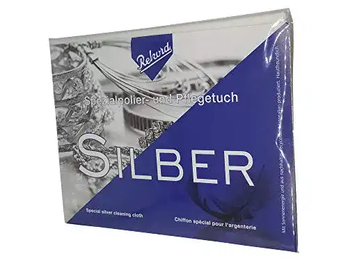 Silberputztuch Rekord 30×24 cm für Schmuck, Besteck und Münzen