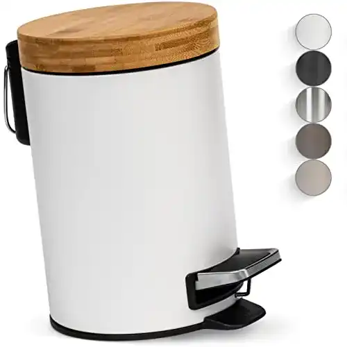 Kosmetikeimer Kazai 3l mit Bambusdeckel für Bad und Küche