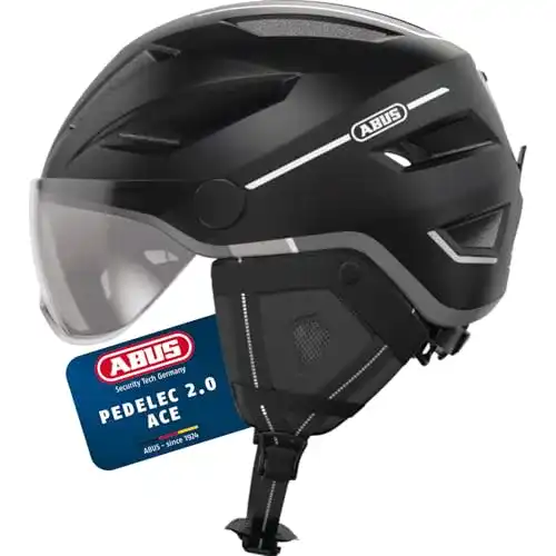 Fahrradhelm Abus Stadthelm Pedelec 2.0 Ace mit Rücklicht und Visier