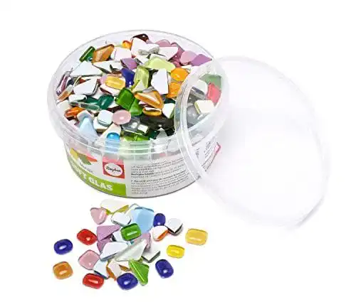 Mosaiksteine Rayher Soft Glas Mosaik Mix, polygonal, 500g