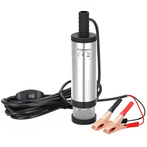 Tauchpumpe 12V Flintronic für Wasser und Diesel mit Clip