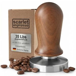 Tamper Scarlet Bijoux für Barista Kalibriert auf 35 lbs Anpressdruck