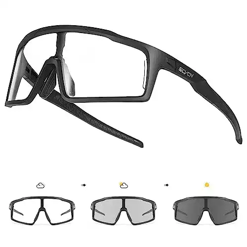 Fahrradbrille SCVCN klar mit photochromatischen Gläsern