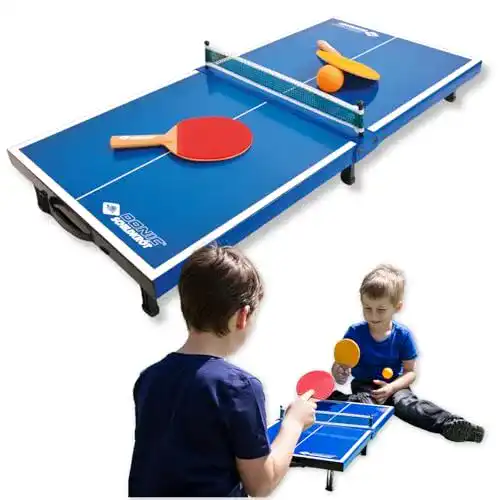 Mini Tischtennisplatte Schildkröt – Tischtennis Mini Set für Zuhause