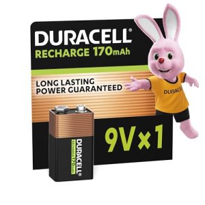 Duracell 9V Akku Blockbatterie, wiederaufladbar, 1 Stück