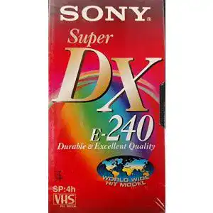 Sony Videokassetten VHS DX Qualität 240 Minuten