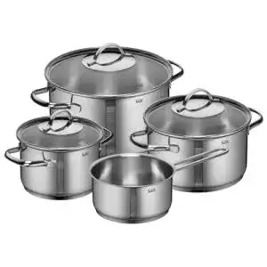 Silit Achat Topfset 4-teilig für Induktion und alle Herdarten