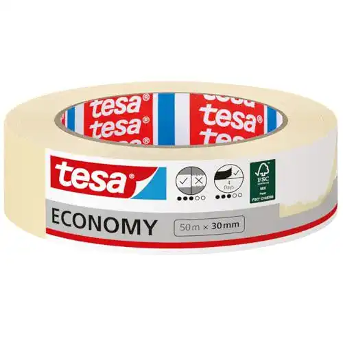 Malerkrepp Tesa Malerband Economy – Präzises Abklebeband