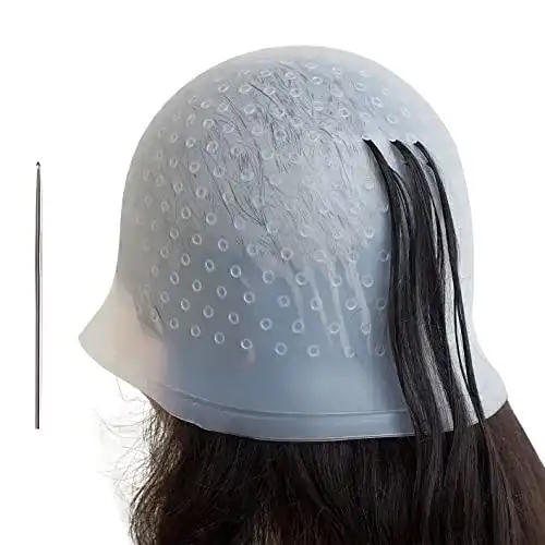 Strähnchenhaube Losaria aus Silikon für Haarfärbung
