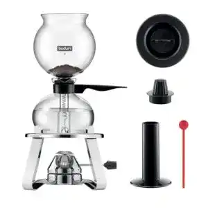 Vakuum-Kaffeebereiter Bodum K1218-16 aus Glas, schwarz