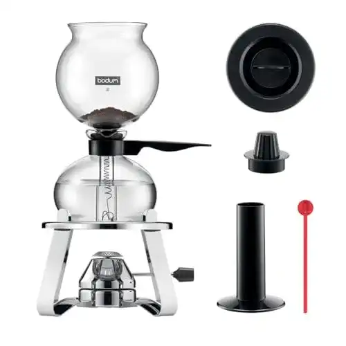 Vakuum-Kaffeebereiter Bodum K1218-16 aus Glas, schwarz