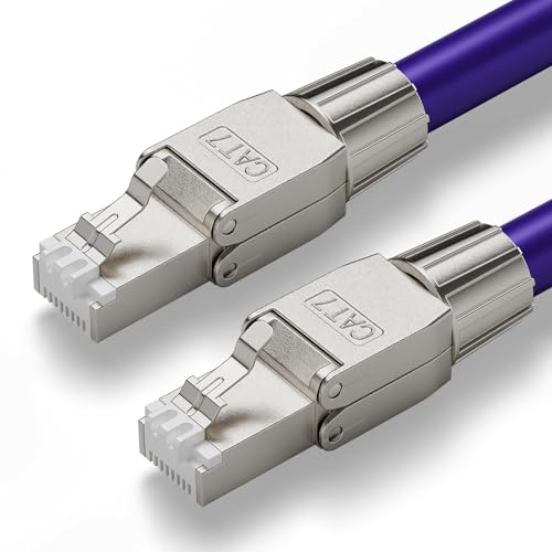 Vcelink RJ45-Stecker werkzeuglos für Verlegekabel – 2 Stück