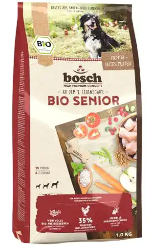 Bosch HPC BIO Senior Hundefutter mit Hühnchen für ältere Hunde