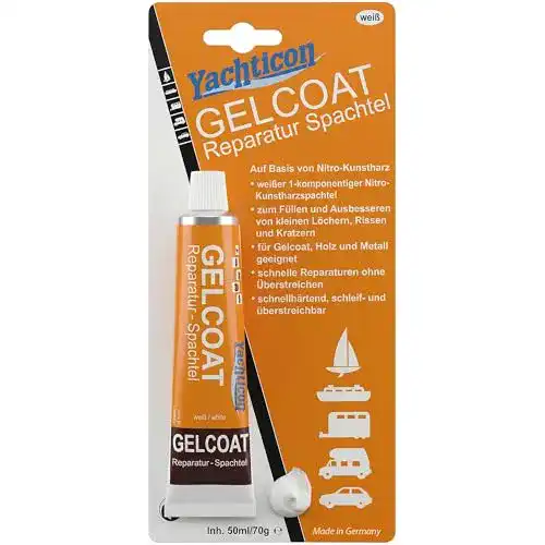 Yachticon Gelcoat Reparaturspachtel für Gelcoat und Kunststoffe