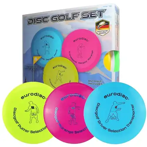 Disc Golf Eurodisc Einsteiger Starter Set für Familien und Trendsport
