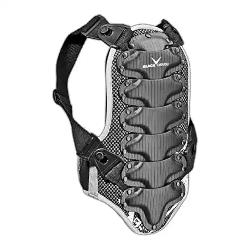 Motorrad Rückenprotektor Black Crevice für Kinder und Erwachsene