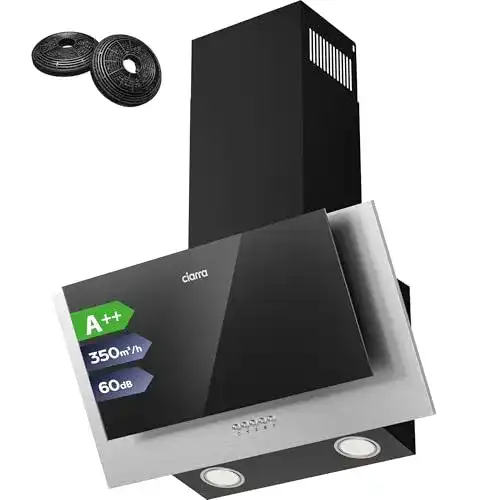 Ciarra Dunstabzugshaube CBCB6736C A++ 60 cm Umluft- und Abluftbetrieb