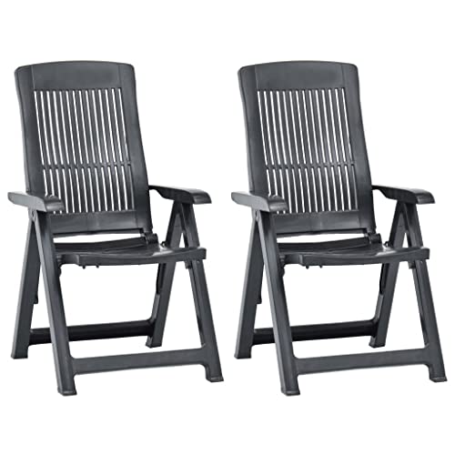 Klappsessel vidaXL 2er Set verstellbare Gartenstühle