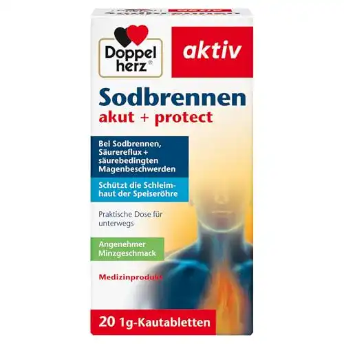 Doppelherz Sodbrennen akut Tabletten mit Schutzformel