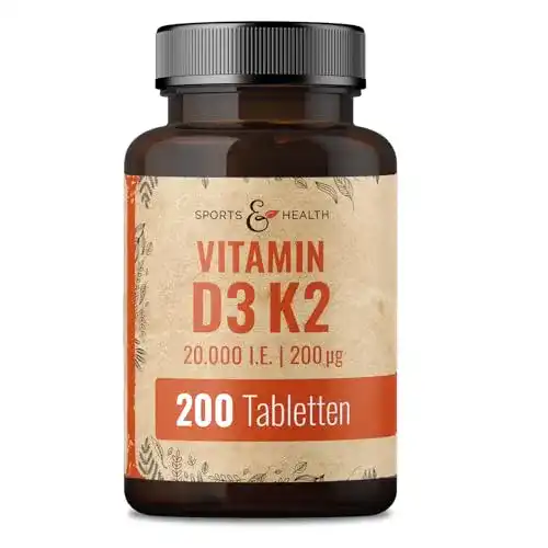 Vitamin D3 K2 Tabletten von CDF Sports & Health Solutions