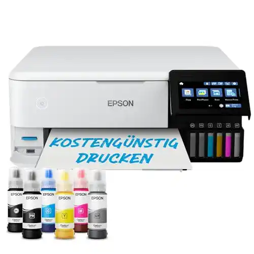 Fotodrucker A4 Epson EcoTank ET-8500 mit WLAN und Tintentanksystem