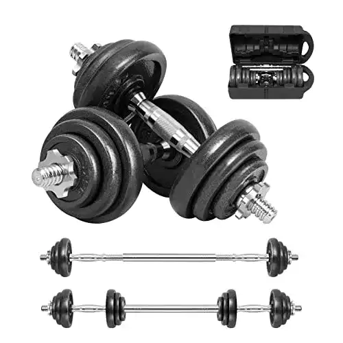 Kurzhantel Set Wemk – Gusseisen Hanteln 20KG, 2 in 1
