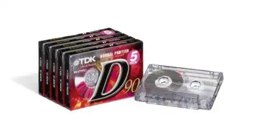 Audio Kassetten TDK T02456 D-90 90 Minuten 5 Stück