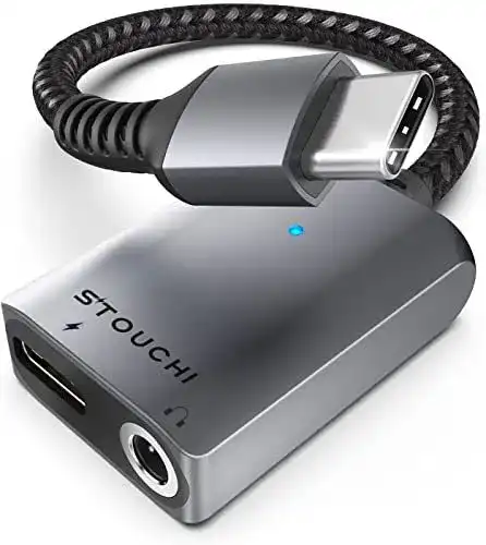 USB-C Klinke Adapter für Kopfhörer und Laden von Stouchi