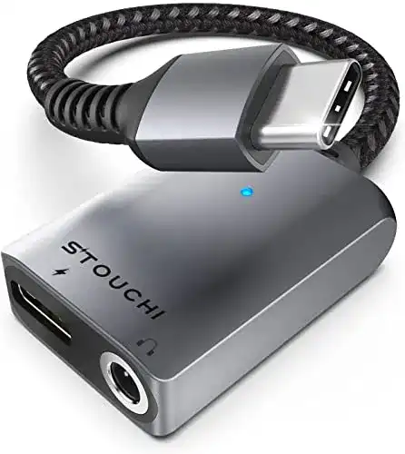 USB-C Klinke Adapter für Kopfhörer und Laden von Stouchi