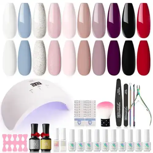 Shellac Starter Set RSTYLE mit 48W Lampe und Nagelzubehör