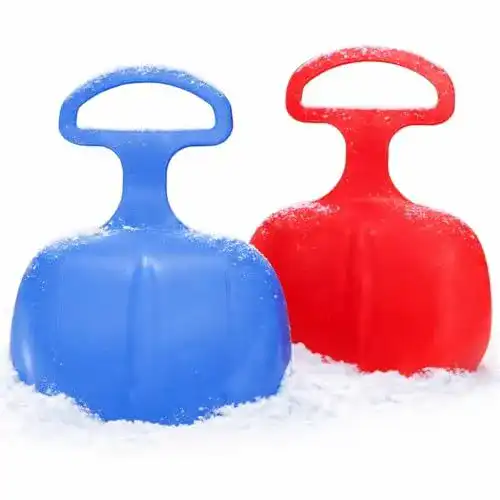 Poporutscher Timo Klingler 2er Set Schlitten in Blau und Rot