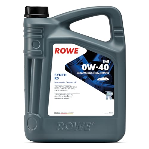 Motoröl 0W-40 Rowe HIGHTEC SYNTH RS SAE 0W-40, 5 Liter