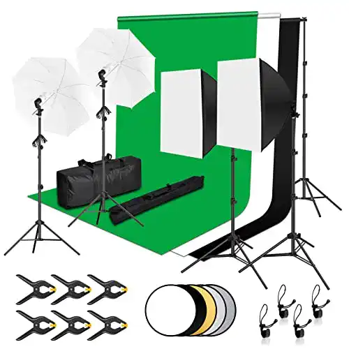 Fotostudio-Set EMART 2,6M x 3M für vielseitige Fotoprojekte
