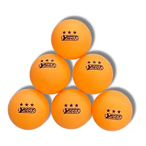 Tischtennisbälle Best Sporting orange 6 Stück 3 Sterne Qualität