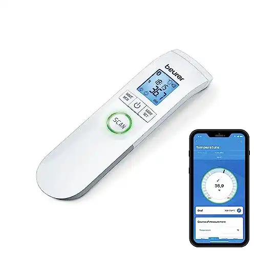 Stirnthermometer Beurer FT 95 Bluetooth mit kontaktloser Fiebermessung