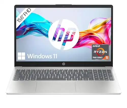 HP Laptop 15,6 Zoll mit FHD IPS Display und AMD Ryzen 5