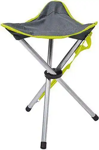 Campinghocker Happy People Falthocker Dreibein grau 32x32x42
